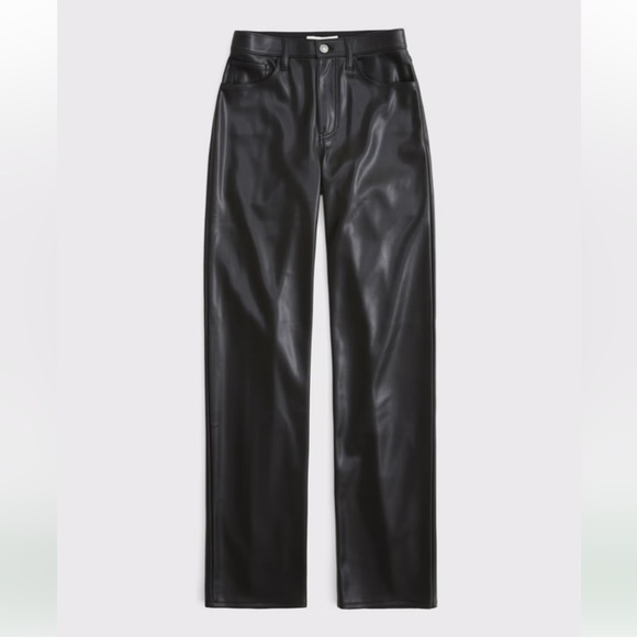 Abercrombie & Fitch Pants - TALL NWT Curve Love High Rise 90s Relaxed Vegan Leather Pant